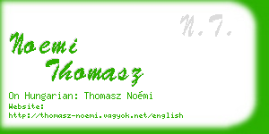 noemi thomasz business card